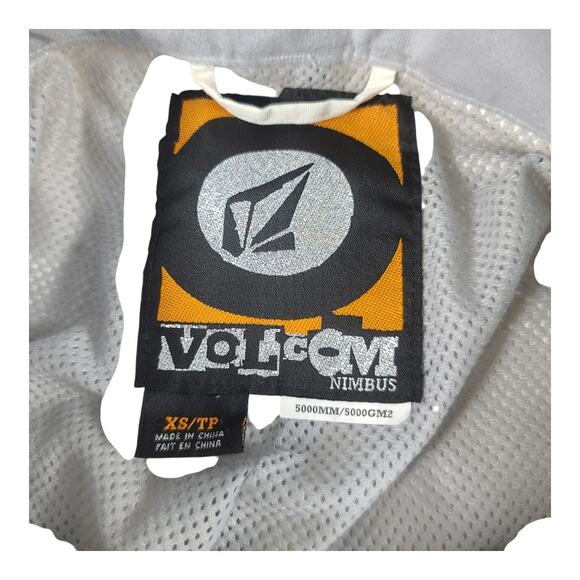 Volcom Cream White Snowboard Ski Snow Pants Adjustable Waist XS 29 - Picture 7 of 8